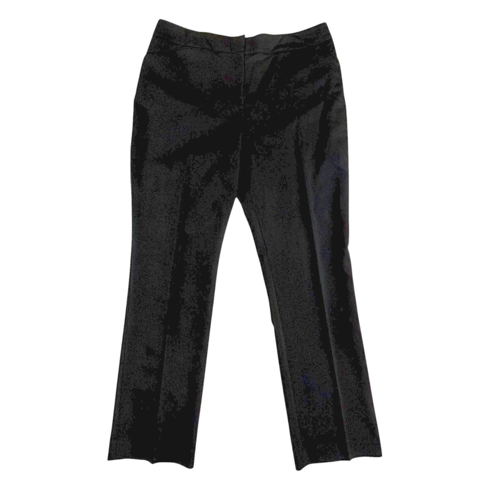 Chicos 2 Black Dressy Straight Leg Dress Pants Short Size 12 Short